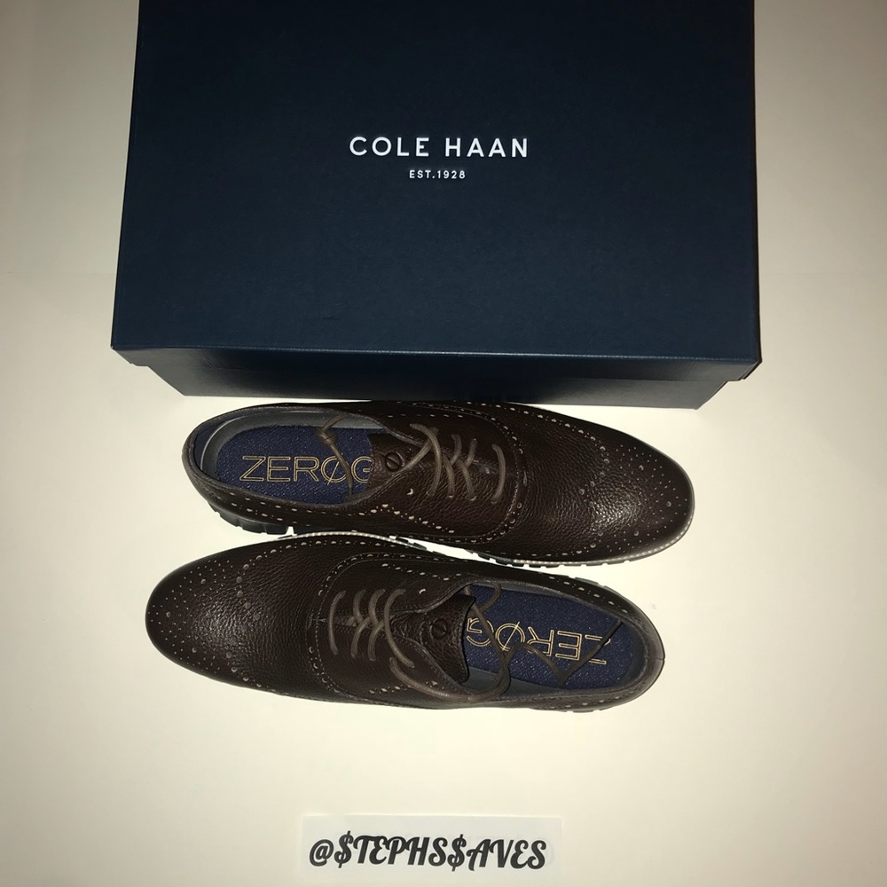 $50 OFF COLE HAAN ZEROGRAND WING OX BLK WALNUT - Picture 5 of 7